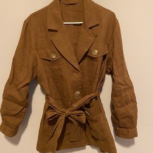 &OtherStories Brown Cargo Shirt US4